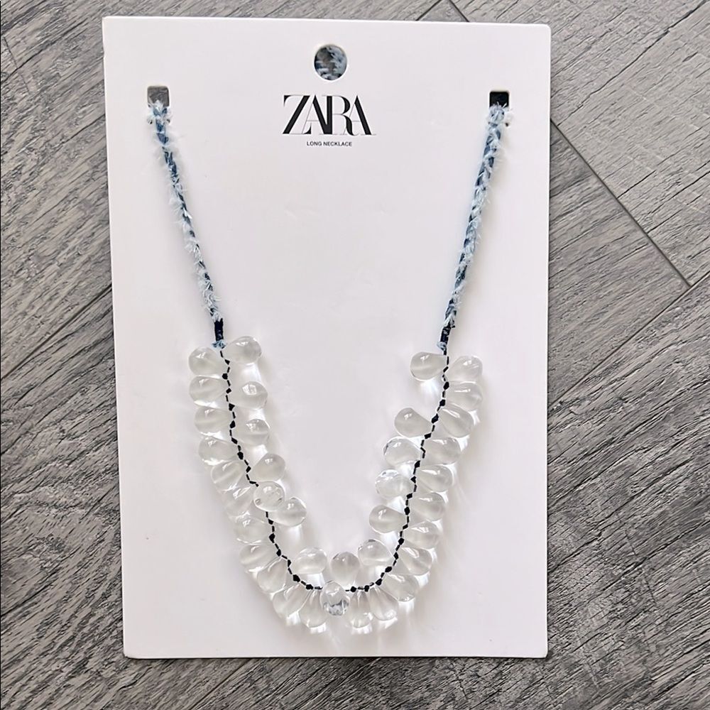 Zara White Beaded Necklace